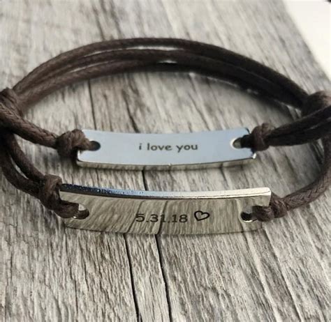 couple bracelets picture inside.